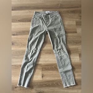 Paige Women’s High-Rise Skinny Jeans - Size 27, Light Green Wash- EUC